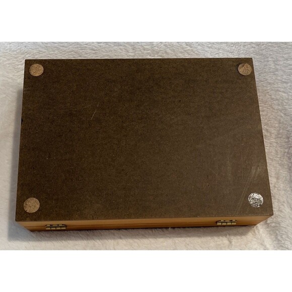 Carol Grigg Native American Art red Velvet Lined Cedar Box/jewelry box 2 1/2x9x6 - Picture 7 of 9